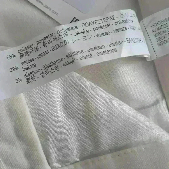 NWT Zara sexy cocktail trendy straight leg party wedding office pant trouser M - Picture 6 of 7